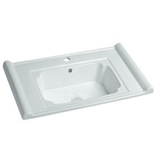 特优品质80cm800mm中边盆洗手盆台上盆浴室柜陶瓷盆专业OEM