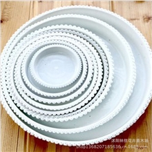 圆形塑料托盘花盆托盘规格齐全白色托盆红色托盘花盆底垫