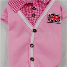 供应2011新款宠物衣服/狗狗衣服/衬衣领棉T恤