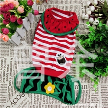 宠物服装厂家四腿T恤条纹西瓜装狗衣服变身装宠物衣服宠物用品