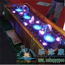 长方形木盘高级防腐木水景鱼池喷泉小型摆件风水车水盆养鱼盘