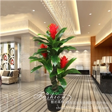 专业批发仿真植物酒店客厅装饰仿真树落地盆景仿真花鸿运单头