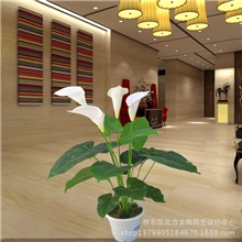 大量供应仿真植物批发假树仿真花商场客厅装饰盆景假花50cm盆景