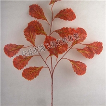 仿真红色凤尾叶树枝,园林造景,仿真植物,仿真花,绢花假花仿真草坪
