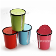 黄岩供应现货塑料垃圾杂物桶日用百货大号爱心盖9L支持批发
