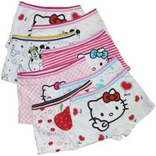 批发女童平角裤莱卡棉卡通儿童宝宝内裤短裤纯棉平脚裤四角裤