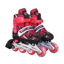 厂家批发直销溜冰鞋儿童旱冰鞋溜冰鞋直排可调节单闪轮