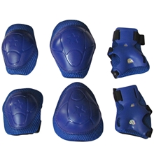 护具批发加厚高地雷护具运动护具组合儿童护具轮滑护具蓝