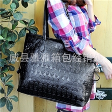 2013秋冬新款大包压花骷髅头女士单肩包手提包女包批发一件代发