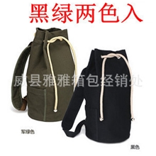 一件代发2013新款学生男女通用休闲帆布圆桶双肩背包