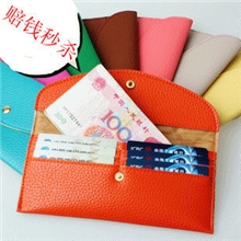 特价批发新款糖果色韩版信封式女钱夹卡夹时尚新款女包