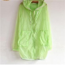 春装新款女装荧光色正品防晒衣长袖透明防晒服沙滩防晒衫