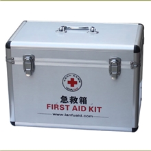 蓝夫急救箱双层铝合金急救箱LF-12012