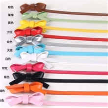 淘宝女式爆款蝴蝶小结腰带PU皮带女士腰带批发百搭腰带皮带细款