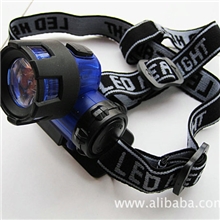 ABS大功率3W一档强光led钓鱼头灯鱼饵灯徒步露营灯掏耳灯