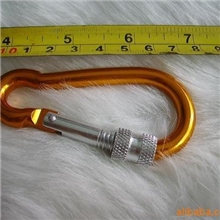 大量生产弹簧钩安全扣攀岩快挂d形扣铝合金扣