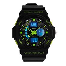 时刻美DG0955户外运动双时间防水登山运动手表男士运动手表户外