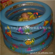 厂家供应：PVC充气游泳池、五管充气游泳池、儿童戏水游泳池