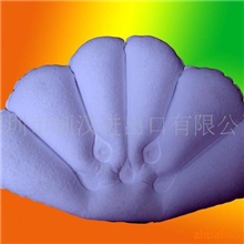 【生产外销】充气海滩U枕，充气收音机枕头，充气植绒U枕(图)