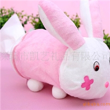 纸巾盒纸巾抽纸巾筒毛绒纸巾筒创意巾纸筒广告纸巾筒