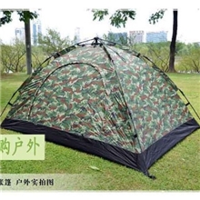 夏季出游野外露营迷彩自动帐篷双人单层野营单兵帐篷批发