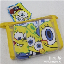 网纱装三条入1全棉男童三角内裤海棉宝宝儿童内裤外贸童裤