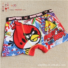 【优童乐】批发卡通儿童内裤愤怒的小鸟（男童）卡通平角内裤
