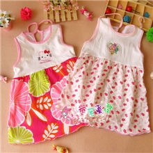 供应童裙夏季宝宝无袖连衣裙公主裙卡特2节裙子大号0.07/MG