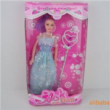 新款女童专用玩具芭比娃娃新奇特儿童玩具布艺玩具DIY玩具