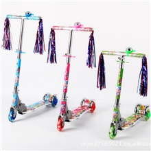 新款铝合金滑板车，流线造型，儿童三轮滑板车