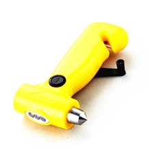 汽车安全锤手摇发电手电筒多功能逃生锤手电筒玻璃锤手摇充电