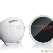 创意闹钟美人镜电子时钟LED静音魔镜可作镜子礼物化妆镜闹钟