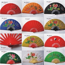 太极扇武术扇表演扇子全红太极扇太极潇洒扇太极功夫扇