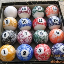 厂家直销大理石效果等的各个直径的美式英式台球（桌球）撞球