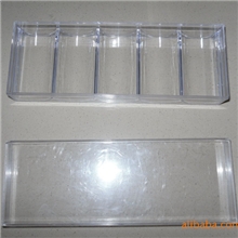 厂家直销大量供应白透明带盖塑料筹码盒透明盒筹码套装