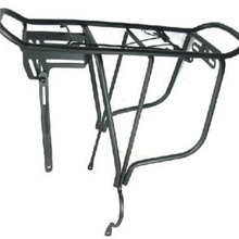 自行车衣架货架碟刹V刹通用后车架驮包货架一体式768钢制货架