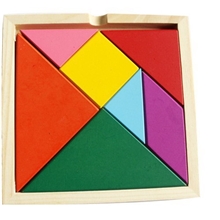 供应益知乐玩具木制玩具七巧板彩色七巧板智力拼图玩具