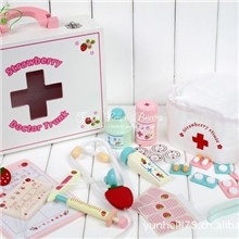 儿童仿真医药箱木制小医生玩具医护过家家玩具MOTHERGARDEN