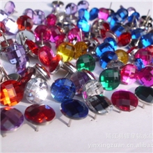 水晶图钉钉长1cm公分软包水晶钉