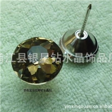30mm宝石花带钉软包水晶扣KTV软墙装饰水晶扣厂家批发