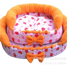 【工厂直供】橙色保暖系列蝴蝶结沙发窝，宠物沙发，狗窝，宠物窝