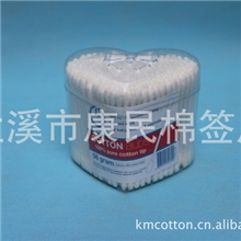 优价供应300支爱心PS盒白杆塑料棉签