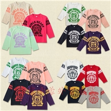 厂家直销卡蒙童装西松屋经典款中小童长袖T恤打底衫官网同步