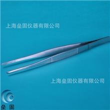 不锈钢镊子140mm圆头辅料镊子实验用镊子14CM