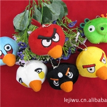 厂家直销正宗原版配成套六款愤怒的小鸟手机挂饰包包配饰