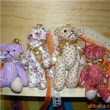 厂家直销供应各种内销外贸优质玩具关节吊饰熊手机挂件(图)