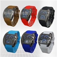 新款上市LED航空电子手表，仪表盘LED电子手表，赛车电子手表！