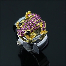 手表批发供应潮流大气新款式精品青蛙戒指表厂家直销