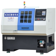 排刀式数控车床，斜轨线轨棒料全自动或液压卡盘单件加工科挺CNC