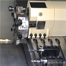 刀塔式数控车床8工位液压刀塔，卡盘或筒夹棒材棒料全自动，科挺